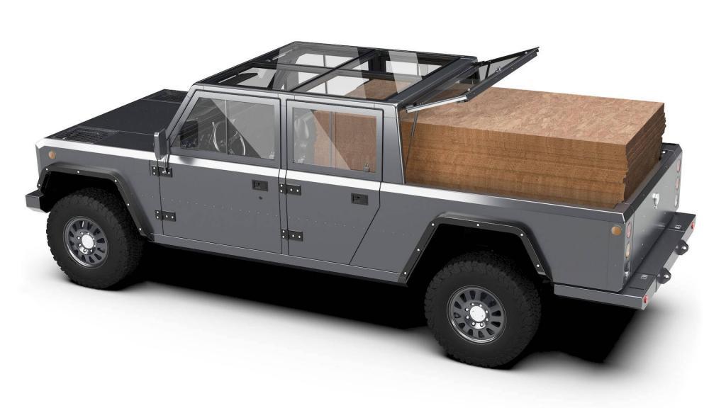 Bollinger B2 pick-up laadbak