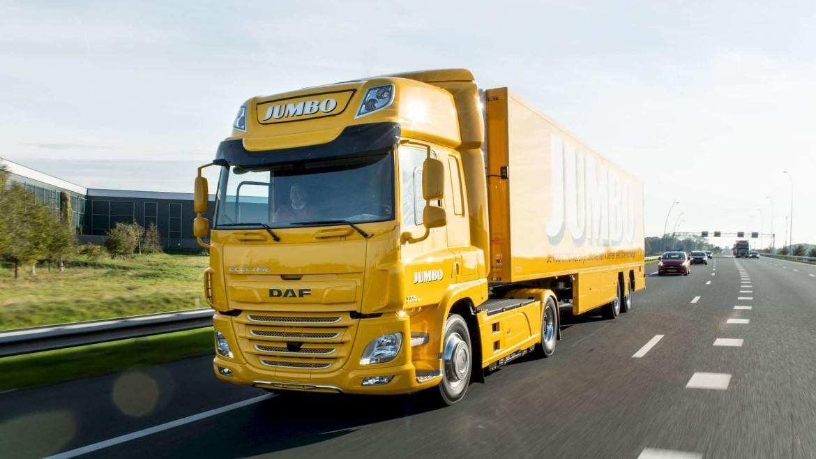 DAF CF Electric truck Jumbo supermarkt