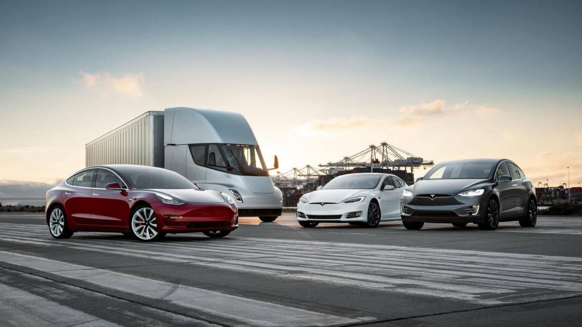 Tesla assortiment EV's