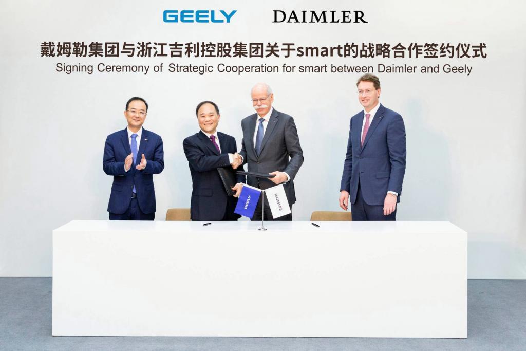 Geely Daimler joint venture Smart