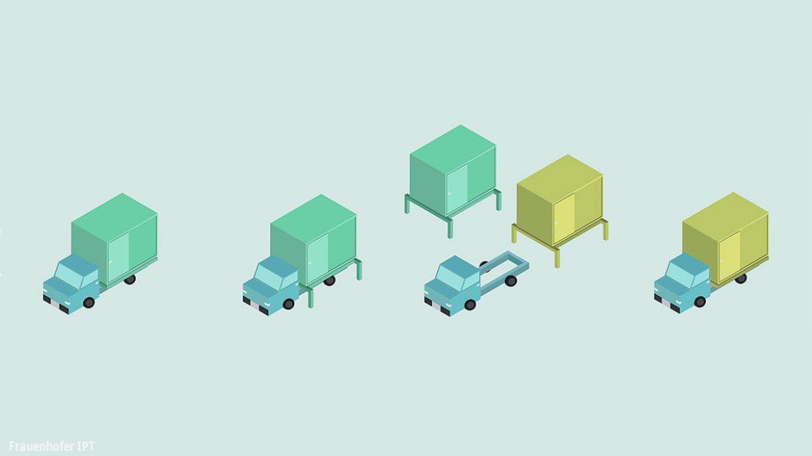 Frauenhofer modukaire bedrijfsauto elektrisch