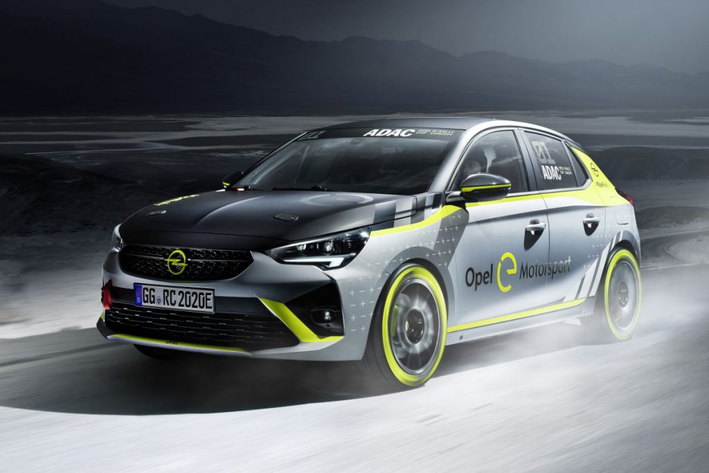 Opel Corsa-e Rally in 2020 te zien op de rally's.