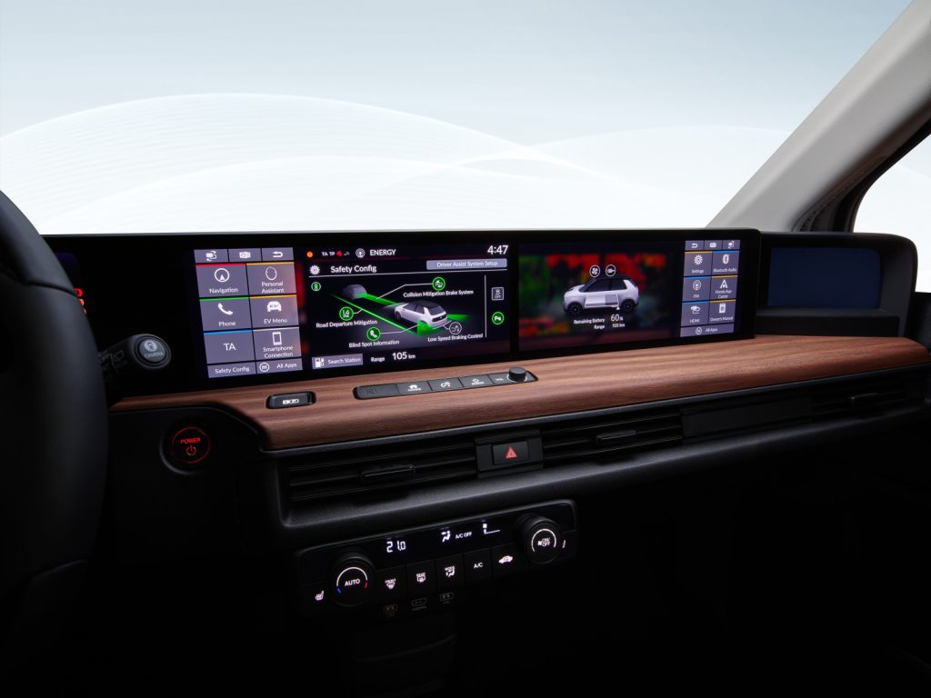 Honda e - dashboard