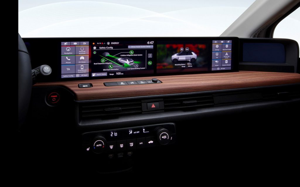 Honda e dashboard