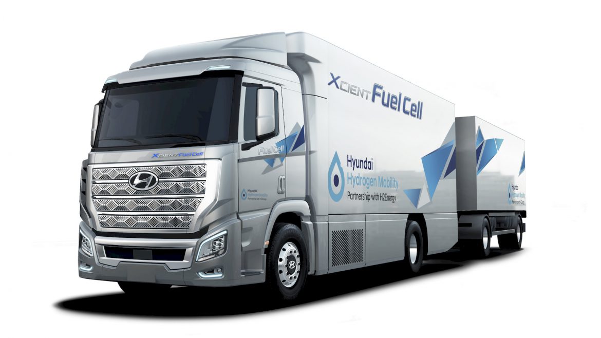 Hyundai elektrische truck op brandstofcellen