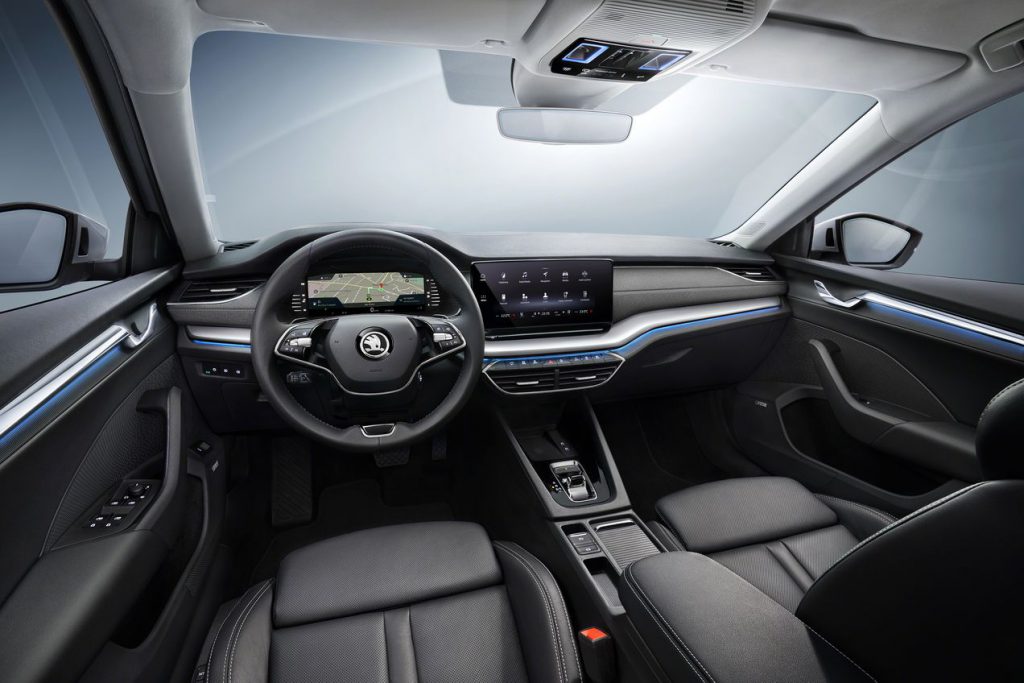 De Skoda Octavia kent ook een vernieuwd interieur.