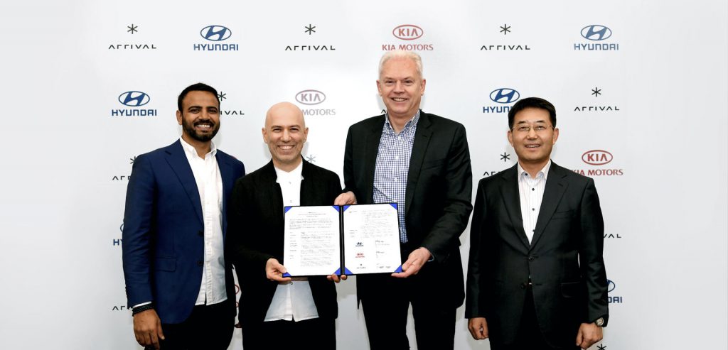 Hyundai Motor Company en Kia Motors Corporation gaan samenwerken met Arrival