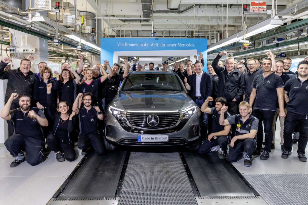 De EQC kent geen productievertraging volgens Mercedes-Benz.