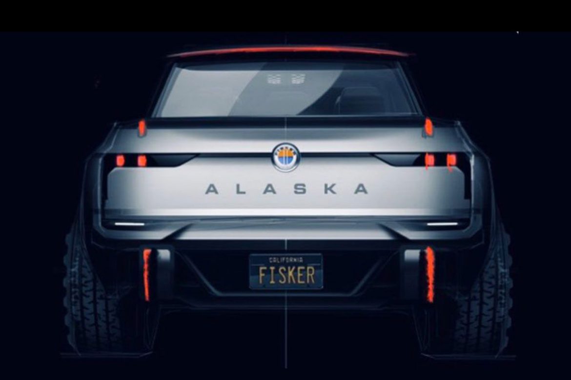 De Fisker Alaska wordt de eerste elektrische pick up van het bedrijf. Henrik Fisker heeft een afbeelding gedeeld op Twitter van een nieuwe elektrische pick-up, de Alaska.