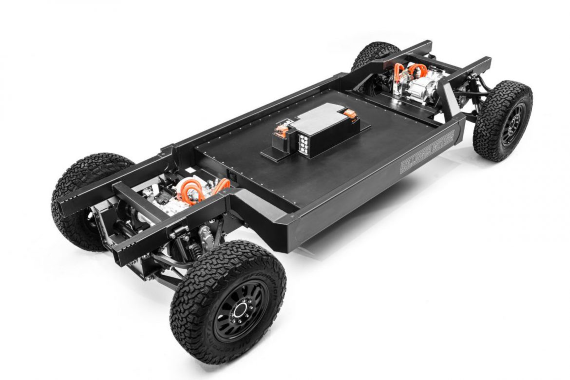 Bollinger zal zijn modulair EV-platform ook in de verkoop zetten. Het modulaire platform van de Bollinger B1 en B2 komt ook te koop te staan.