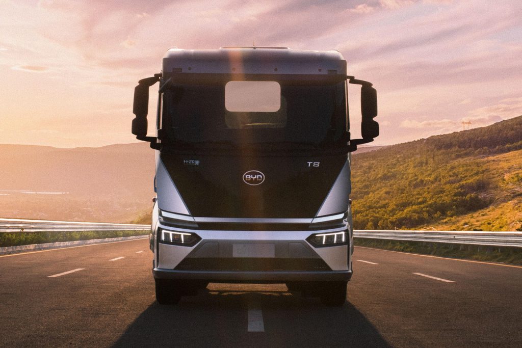 BYD elektrische vrachtauto naar Europa