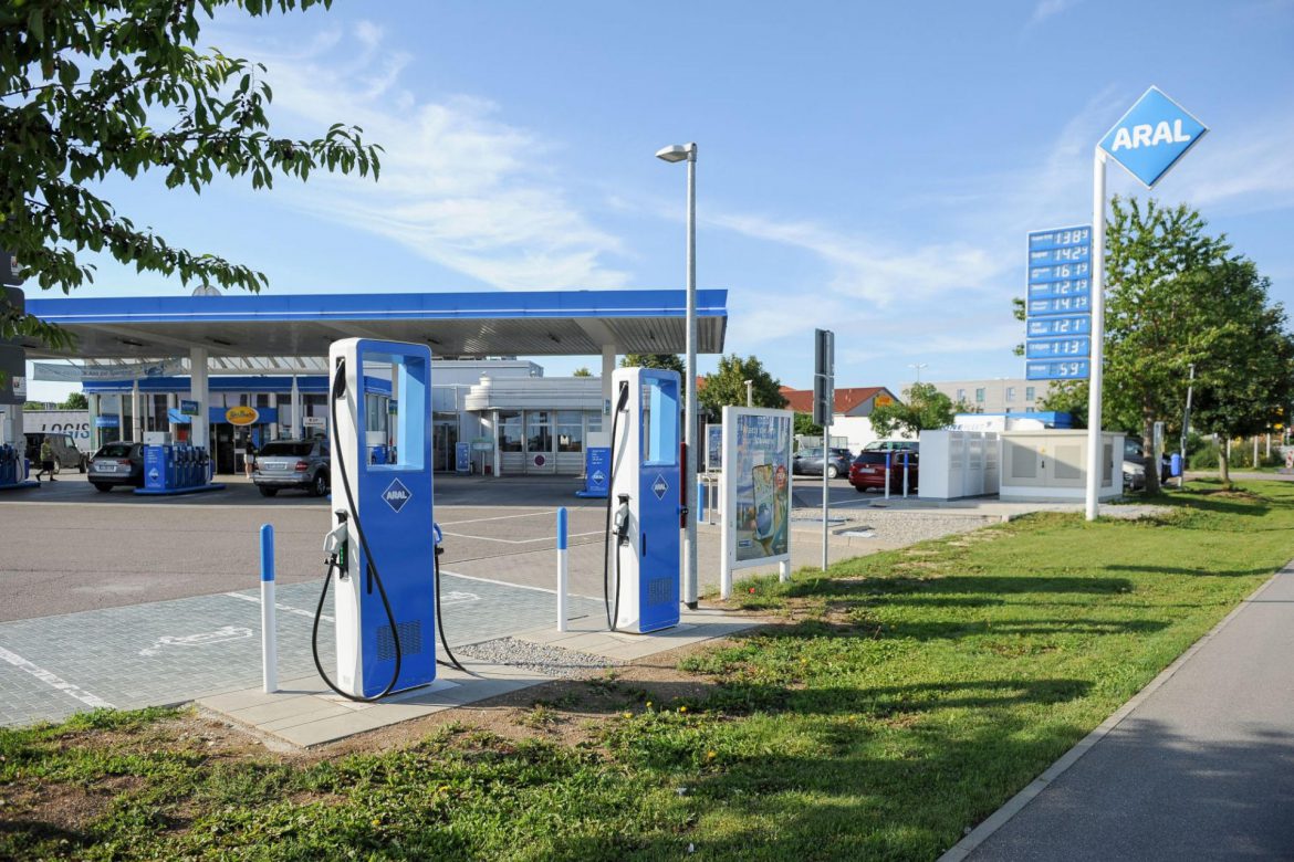 Aral snelladers laadpunten tankstations