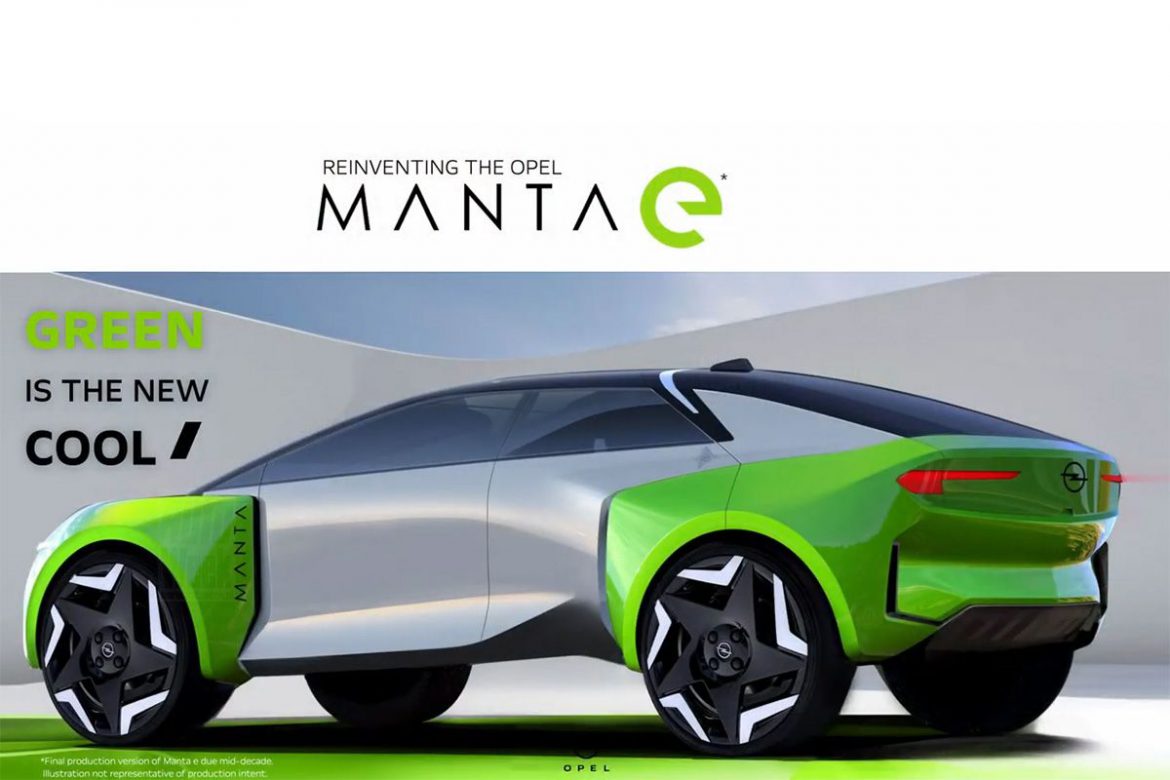 Opel Manta-e komt in 2025 op de markt. Opel Manta-e komt in 2025 op de markt.