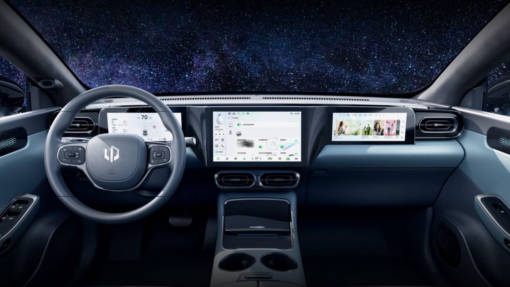 Interieur en dashboard van de Leapmotor C01 