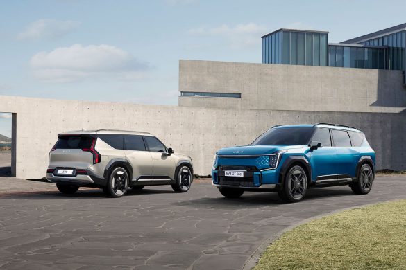 Kia EV9 SUV voor en achter