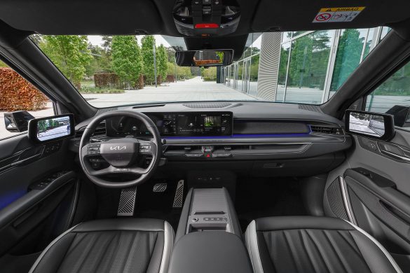 Modern dashboard in de EV9 van Kia