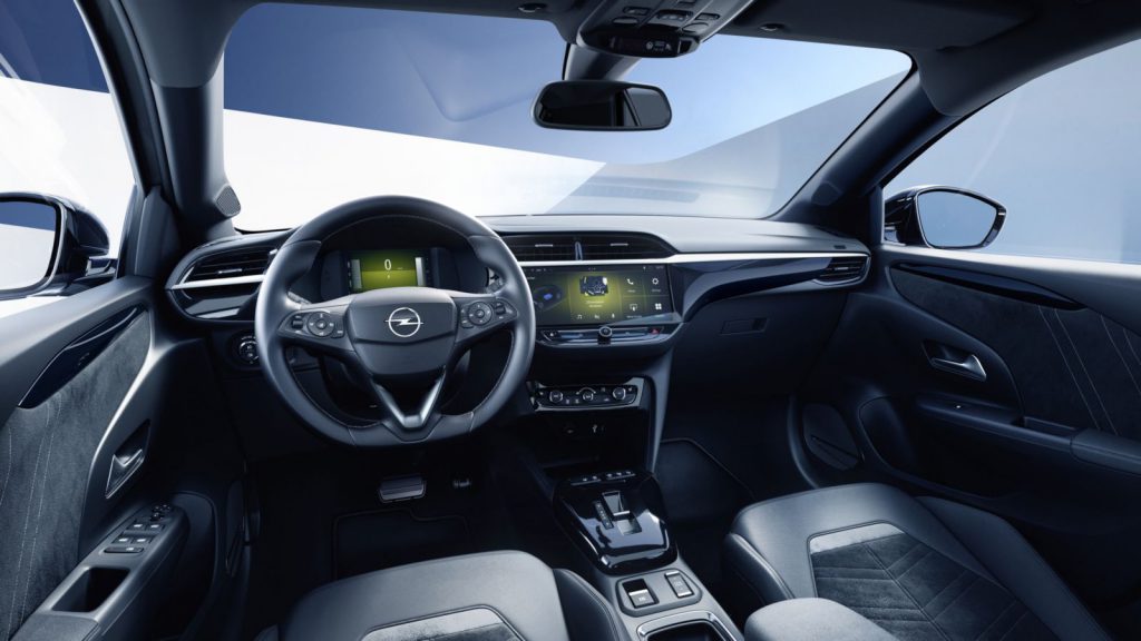 Dashboard van de Opel Corsa Electric
