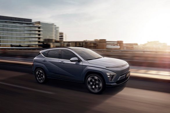 Roling shot nieuwe Hyundai Kona Electric