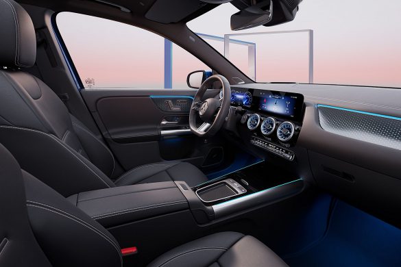 Interieur vernieuwde Mercedes-Benz EQA en EQB