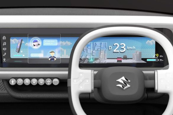 digitaal dashboard van de Suzuki conceptauto