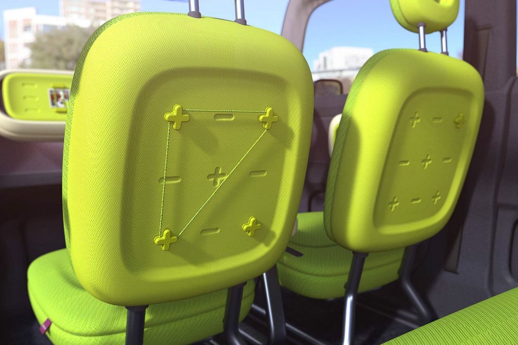 stoelen van Suzuki's elektrische concepcar