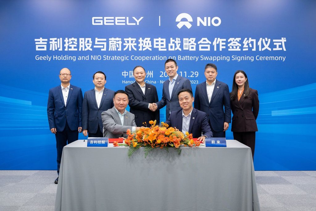 samenwerking Geely en NIO in accuwisseltechnologie