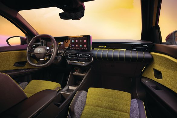 interieur van de R5 E-Tech Electric