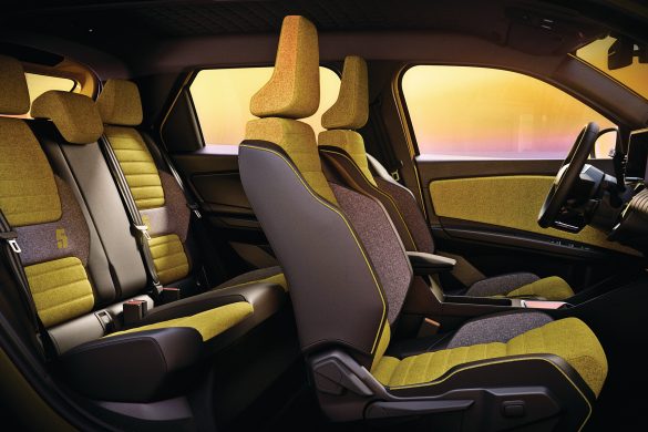 interieur van de R5 E-Tech Electric