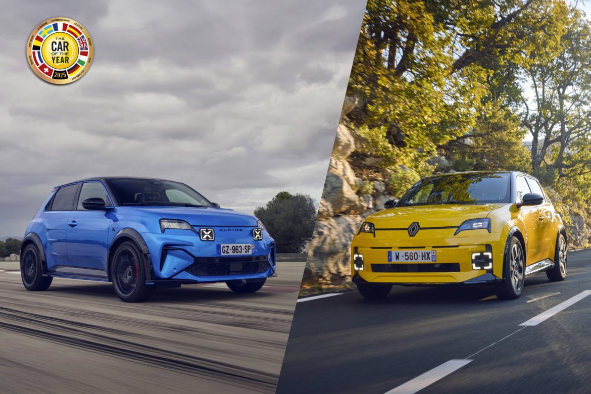 Renault 5 E-Tech Electric en Alpine A290 zijn Car of the Year 2025 (COTY 2025)