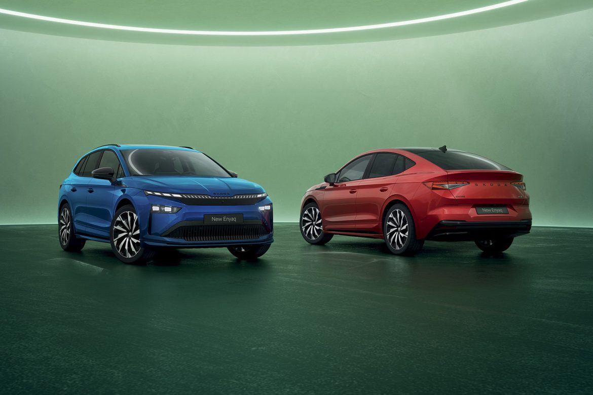skoda-enyaq-suv-coupe-vernieuwd vernieuwde Škoda Enyaq SUV en Coupé