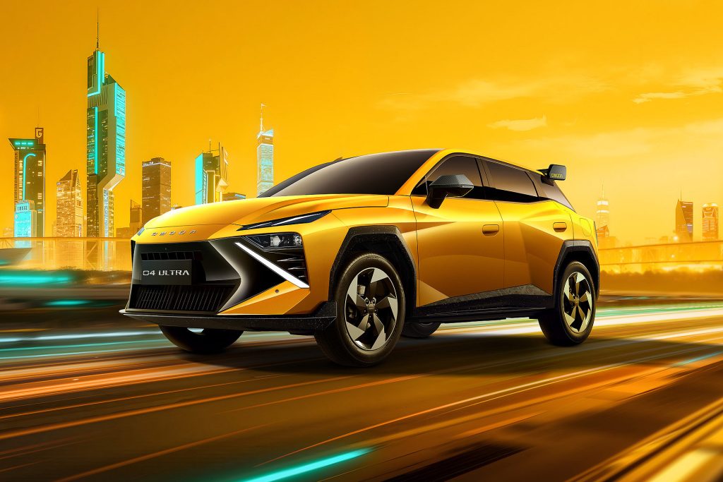 De Omoda 4 - een compacte SUV - komt in 2027 naar Nederland met elektrische aandrijving en een accu tot 67 kWh.
