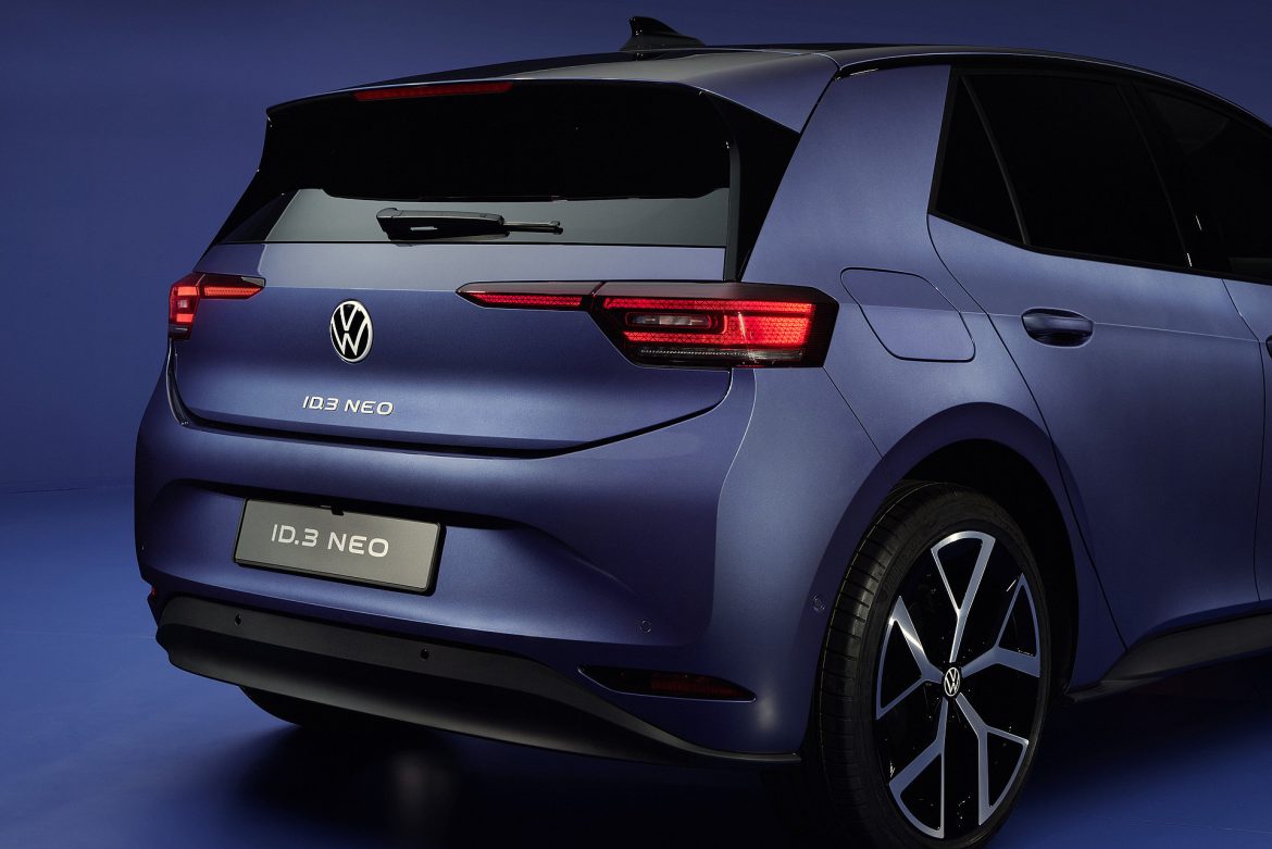 Volkswagen ID.3 Neo krijgt accu’s van 50-79 kWh, tot 629 km WLTP en een vanafprijs van € 32.990. Bestellen kan vanaf 20 mei.