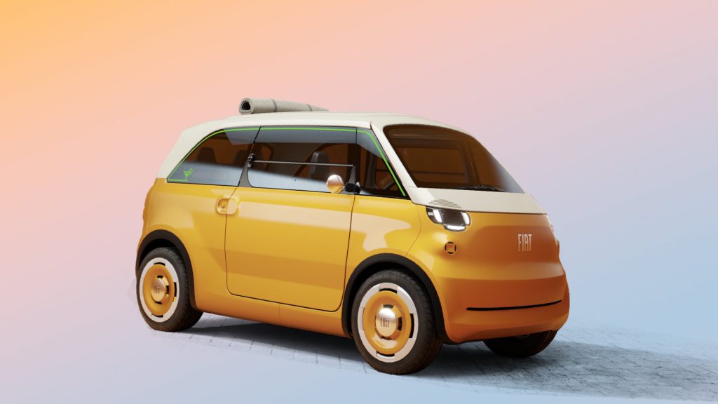 Fiat Multiplina Concept: elektrische L7-vierzitter boven de Topolino