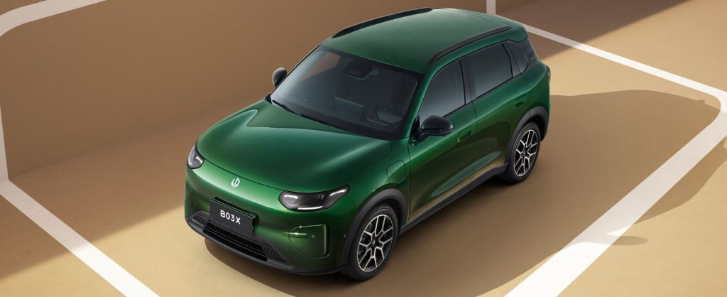 Leapmotor B03X is in Nederland te bestellen vanaf € 23.995. De compacte elektrische cross-over biedt tot 382 km WLTP en snelladen tot 133 kW.