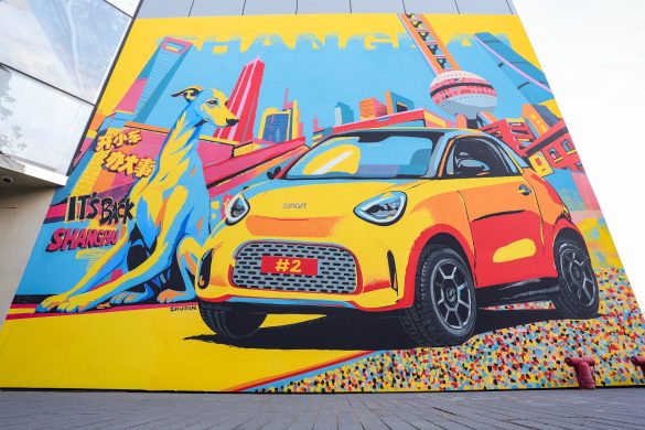 smart#2-streertart-2 Smart #2 verschijnt als streetart