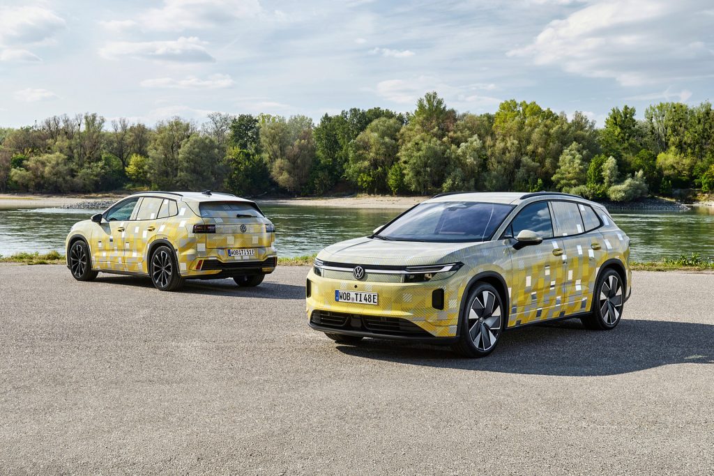 De Volkswagen ID. Tiguan krijgt volgens eerste gegevens tot 2.000 kilo trekgewicht. Accu en snelladen veranderen nauwelijks ten opzichte van de ID.4.